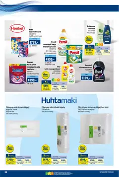 Metro akciós újság - amely érvényes a következő dátumtól: 16.03.2026 | Oldal: 36 | Termékek: Perwoll, Mosógél, Mosókapszula, Mosogatógép tabletta