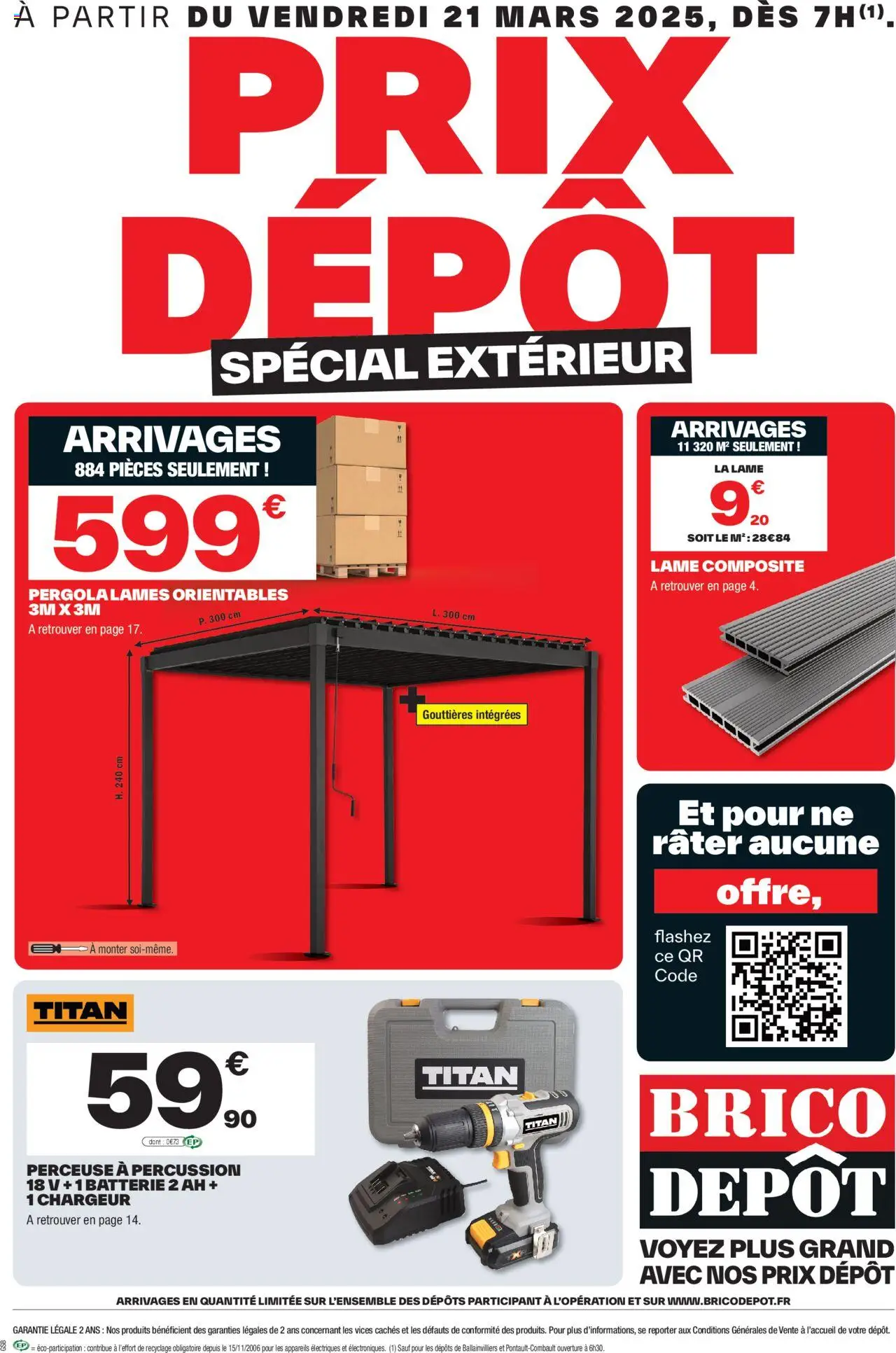 Brico Dépôt catalogue à partir du 21/03/2025 promo en ligne