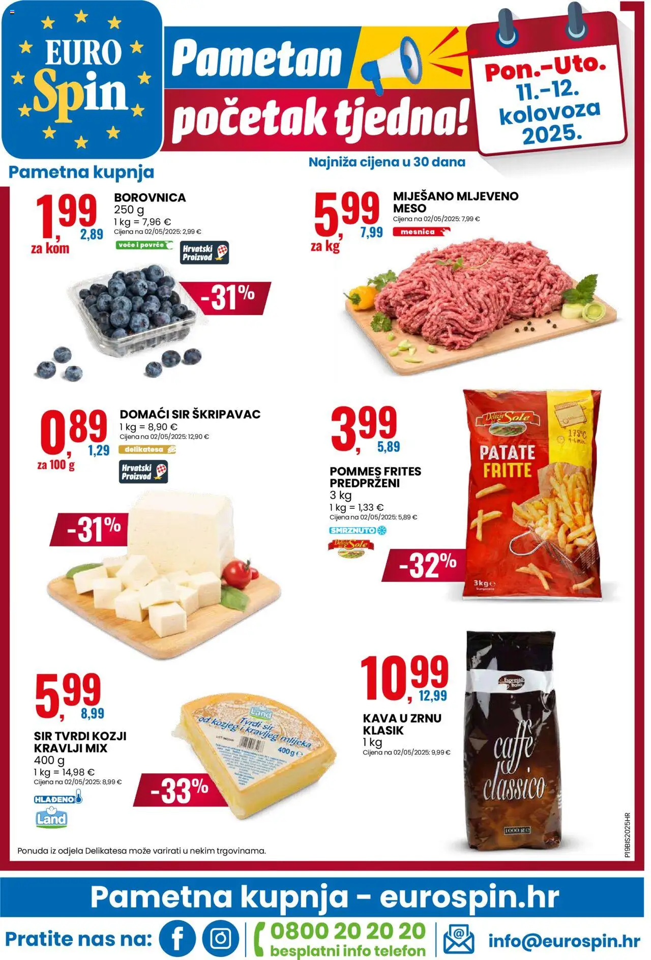 Eurospin katalog | vrijedi od 06.08.2025 | Stranica: 24 | Proizvodi: Kava u zrnu, Kava, Povrće, Telefon