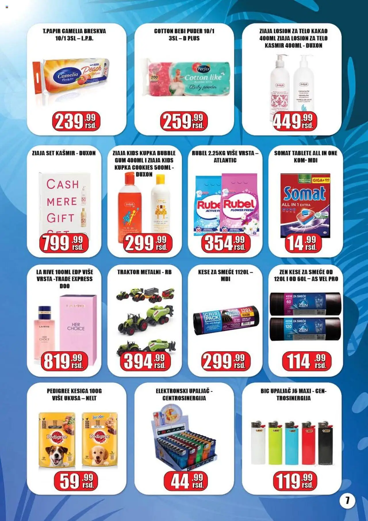 Gala MARKET katalog - važi od 05.08.2025 | Strana: 7 | Proizvode: Pedigree, Somat, Puder, Breskva