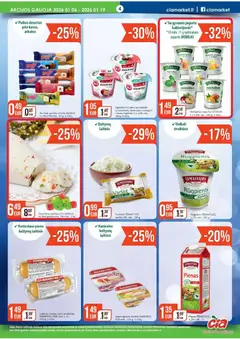 ČIA MARKET leidinys galioja nuo 06.01.2026 | Puslapis: 4 | Prekių: Varškės sūris, Jogurtas, Varškė, Obuoliai
