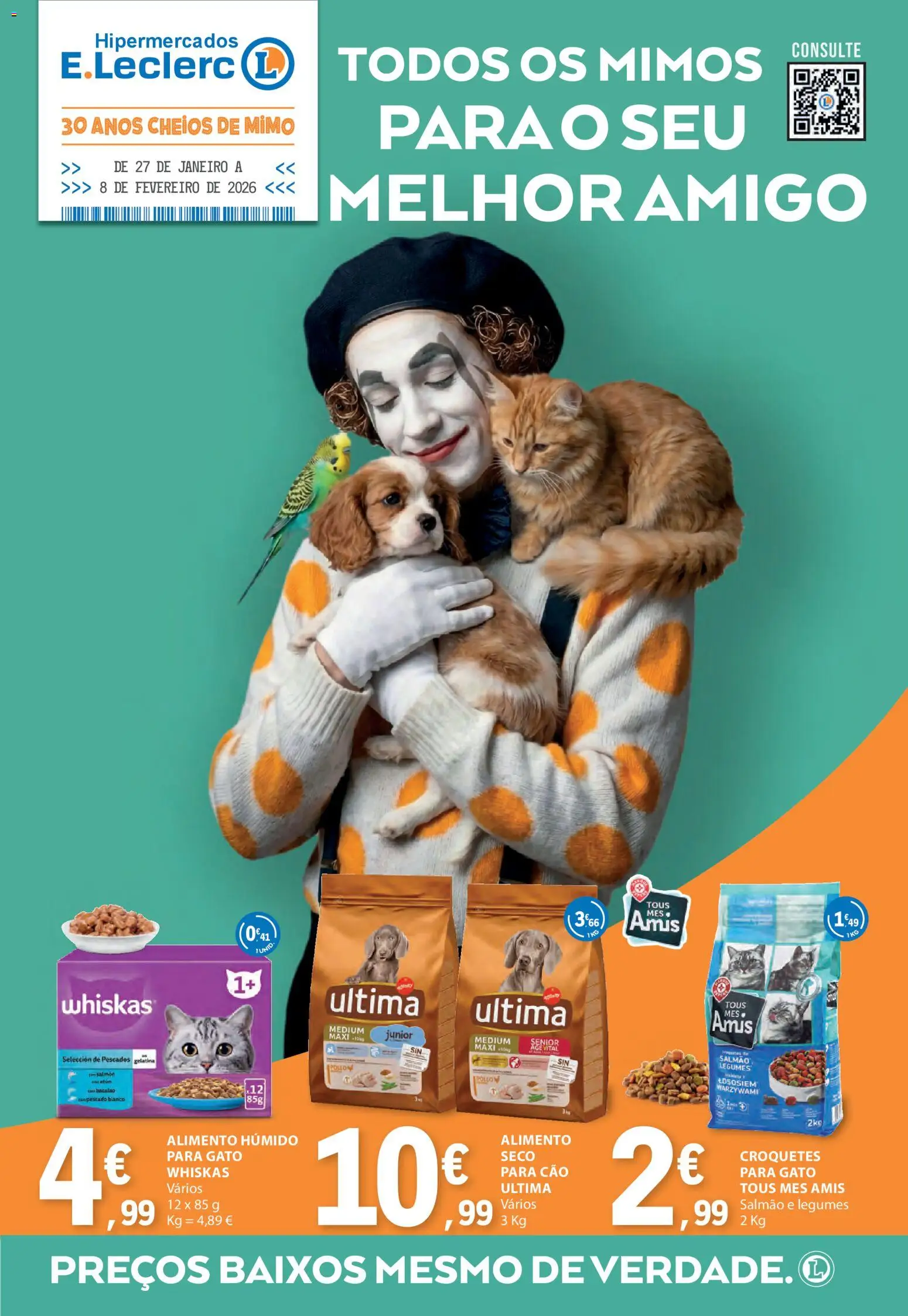 E.Leclerc Animal │ válido de 27.01.2026 | Página: 1 | Produtos: Gelatina, Salmão