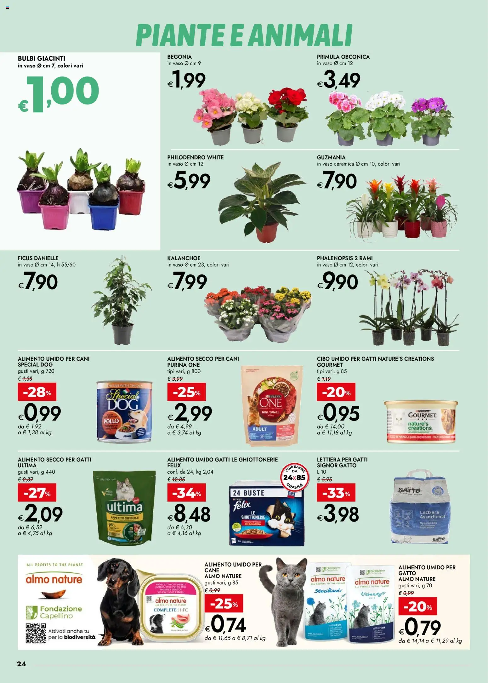 Volantino bennet del 02.01.2026 | Pagina: 24 | Prodotti: Lettiera per gatti, Pollo, The, Piselli