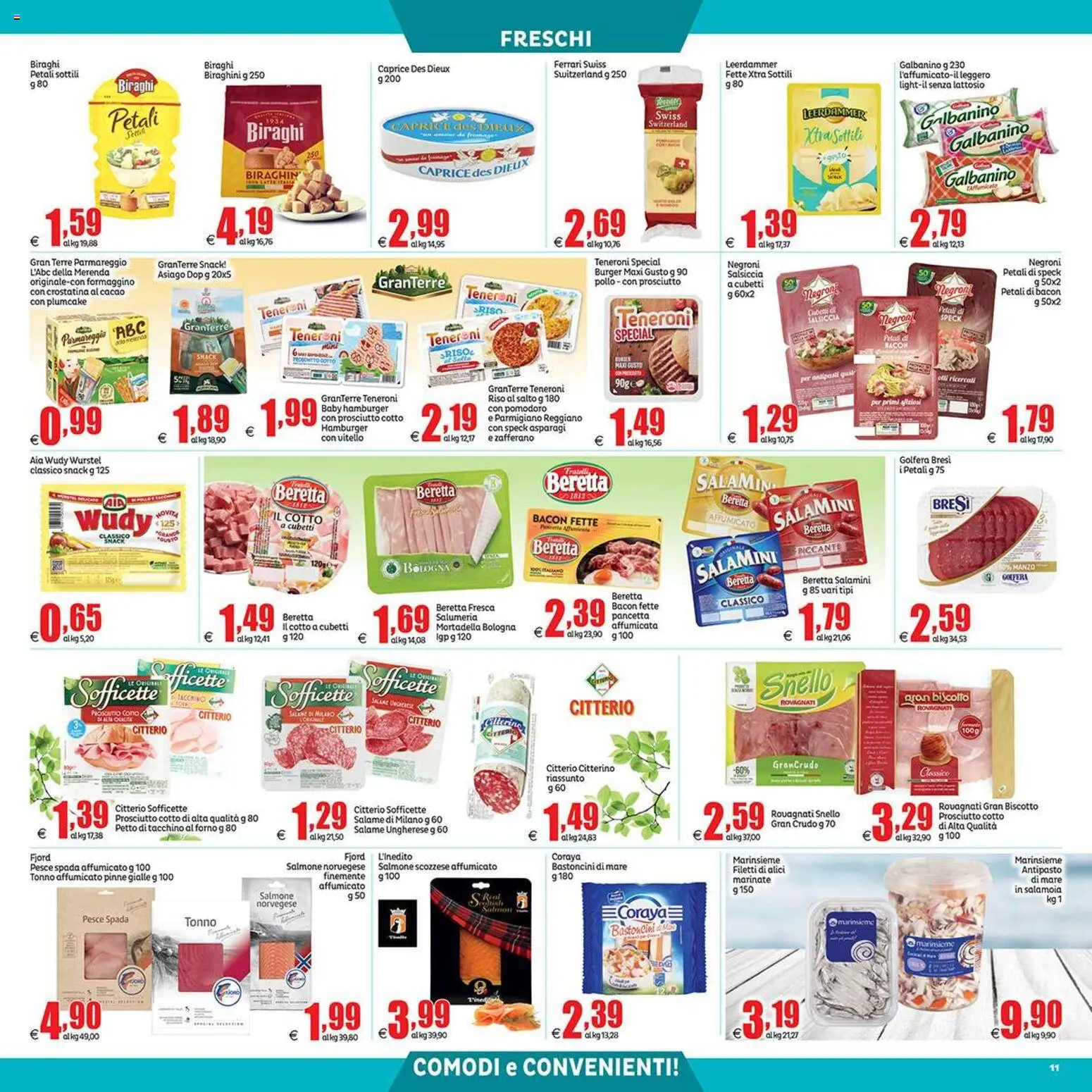 Volantino Elite Supermercati del 10.04.2026 | Pagina: 11 | Prodotti: Pollo, Tacchino, Pomodoro, Prosciutto