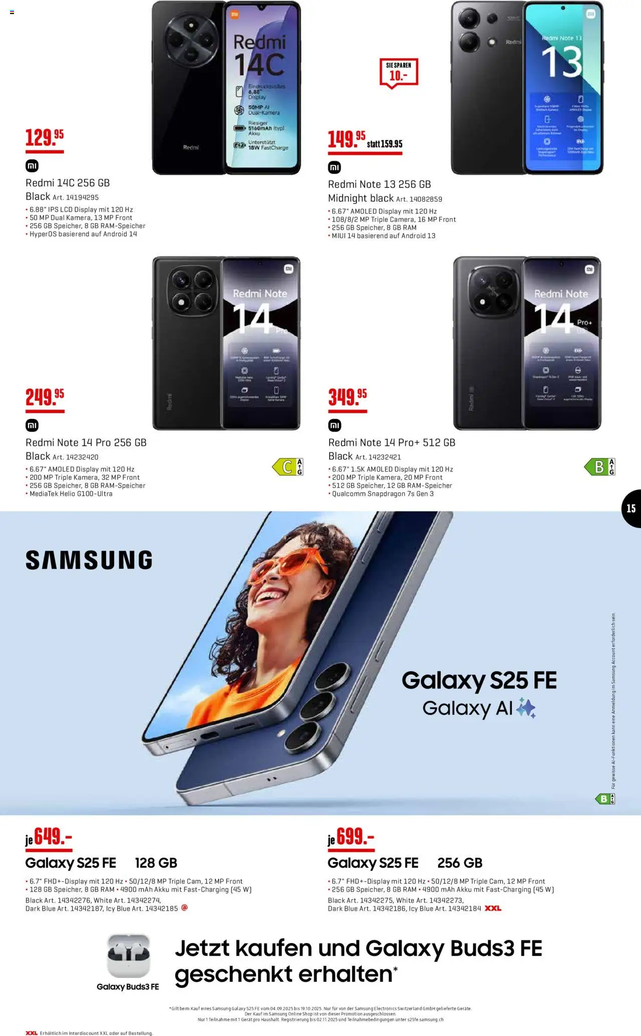 Interdiscount Aktionen Brand Love – gültig ab 08.09.2025 | Seite: 15 | Produkte: Samsung