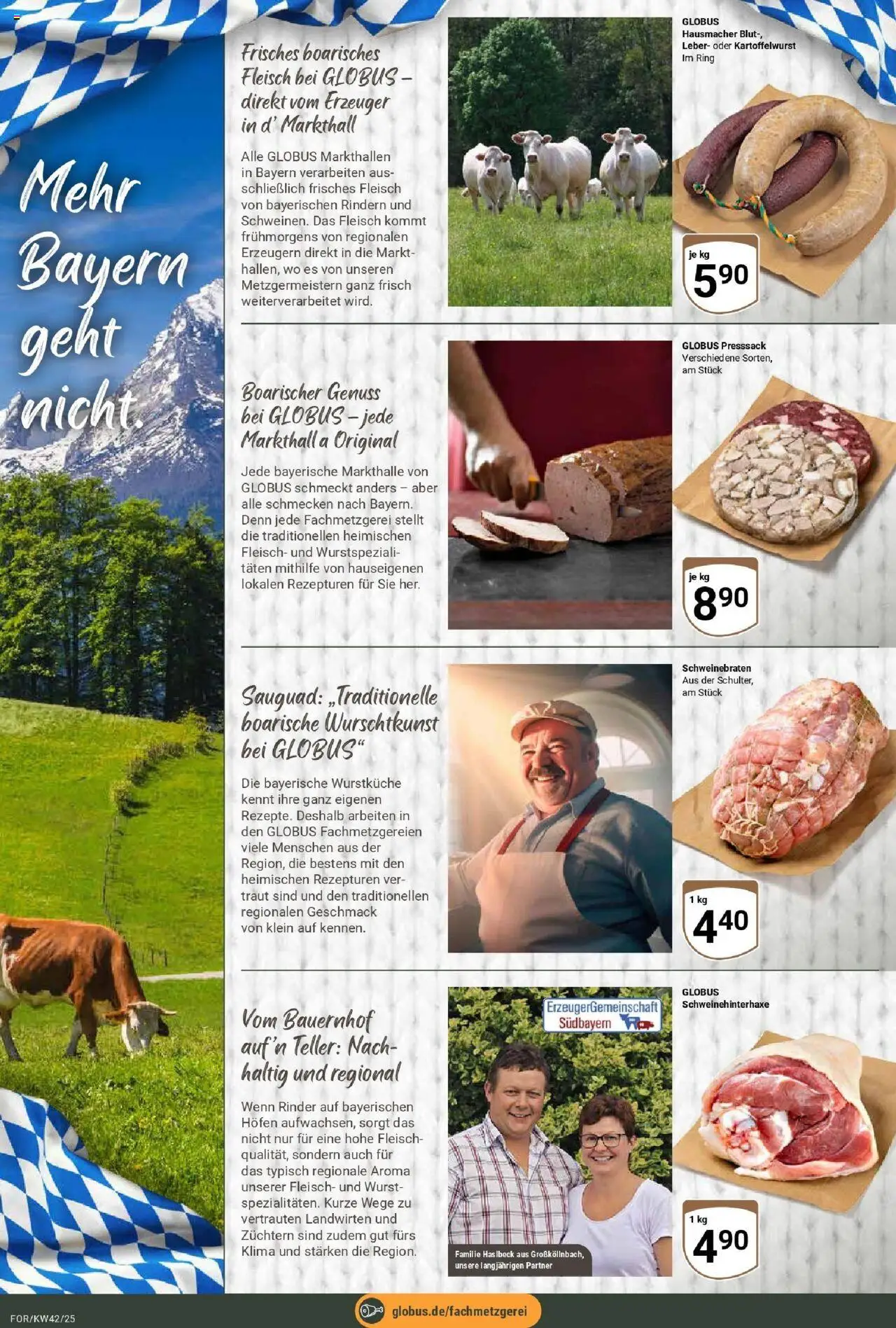 Globus prospekt Forchheim	 – gültig ab 12.10.2025 | Seite: 8 | Produkte: Wurst, Fleisch