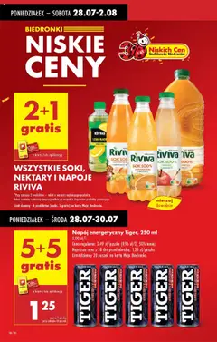 Biedronka gazetka od 28.07.2025 | Strona: 14 | Produkty: Karta, Napoje, Sok