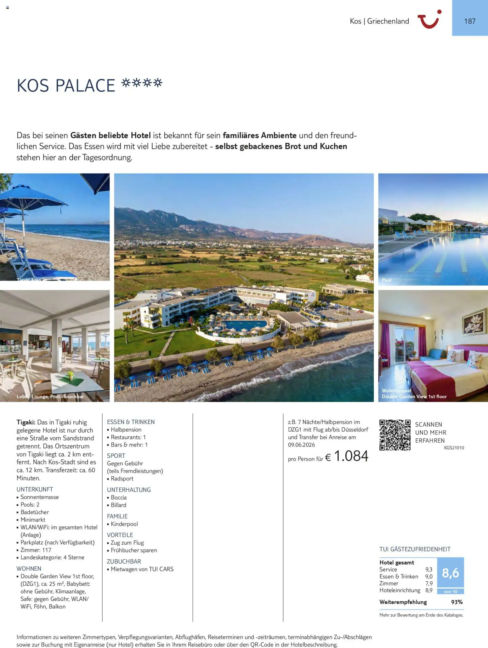 Aida  Südeuropa & Nordafrika 2026/27 – gültig ab 01.01.2026 | Seite: 187 | Produkte: Babybett, Brot, Kuchen