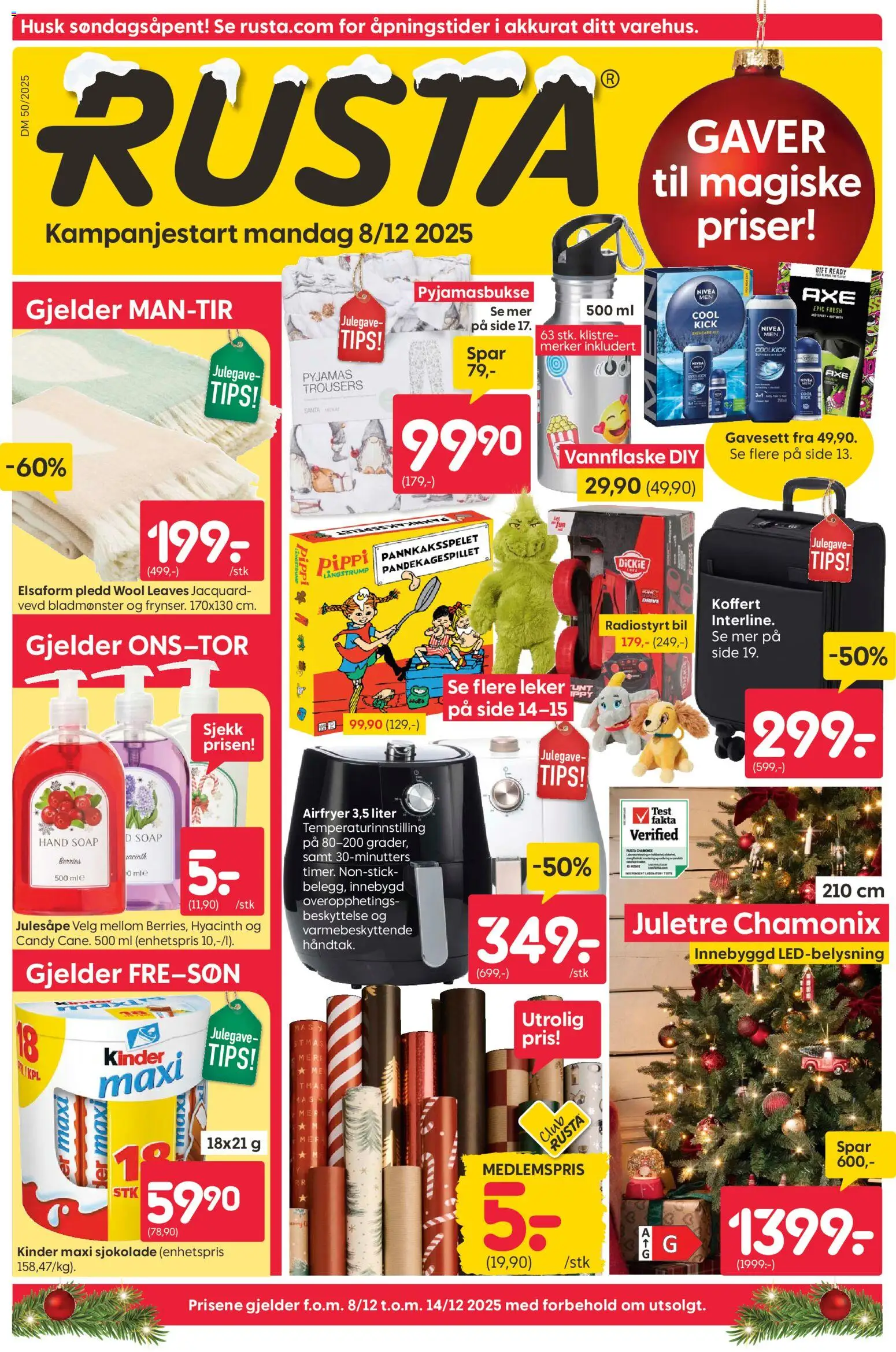 {H1} | Side: 1 | Produkter: Koffert, Піна монтажна, Pledd, Capsule de café