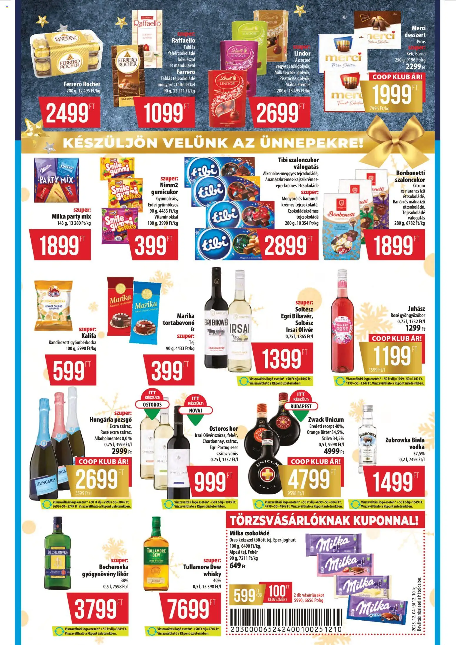 COOP akciós ujság - amely érvényes a következő dátumtól: 04.12.2025 | Oldal: 7 | Termékek: Málna, Raffaello, Whisky, Citrom