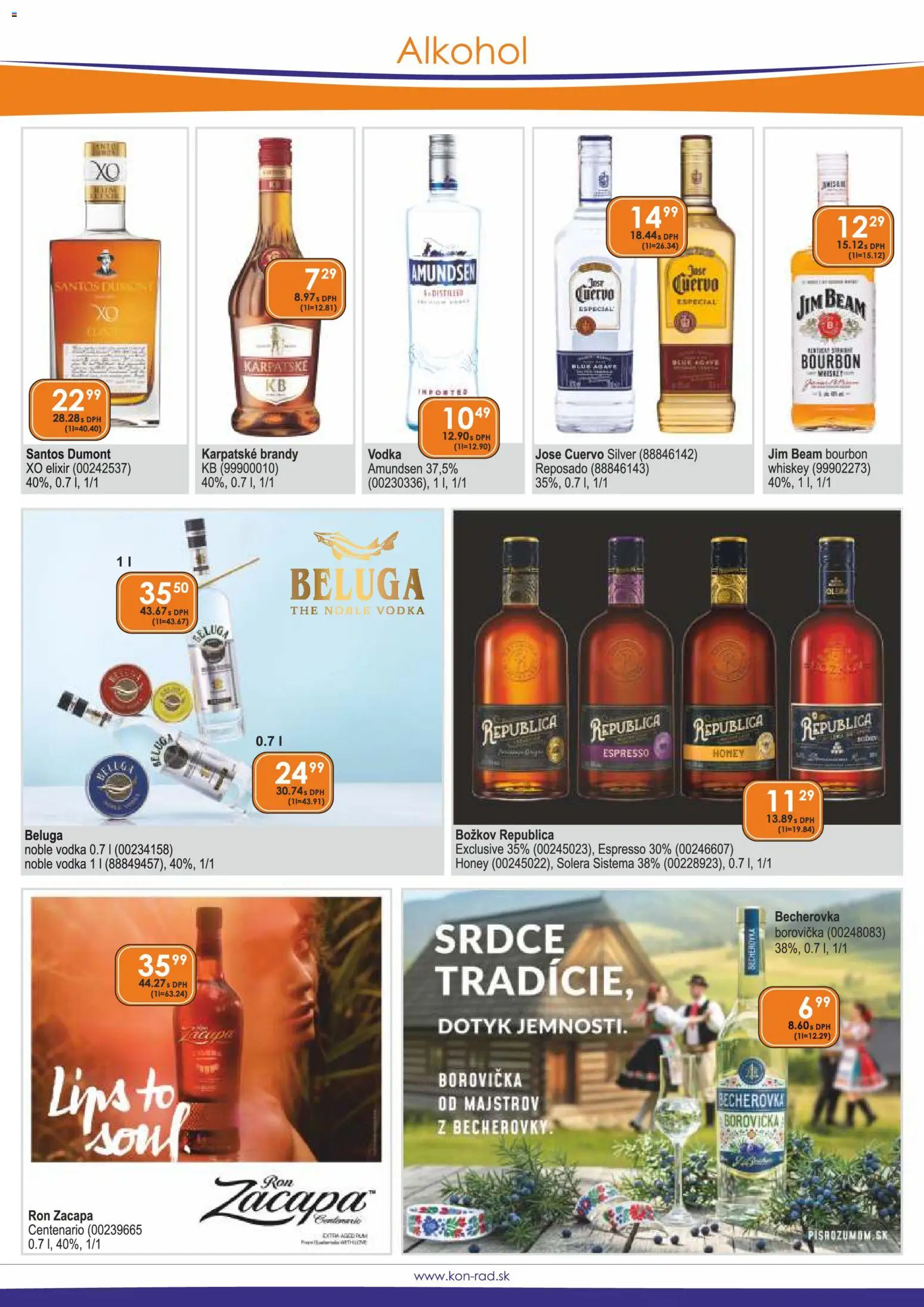 Nové KON - RAD akcie – leták je platný od 01.05.2026 | Strana: 12 | Produkty: Božkov, Karpatské brandy, Republica, Brandy