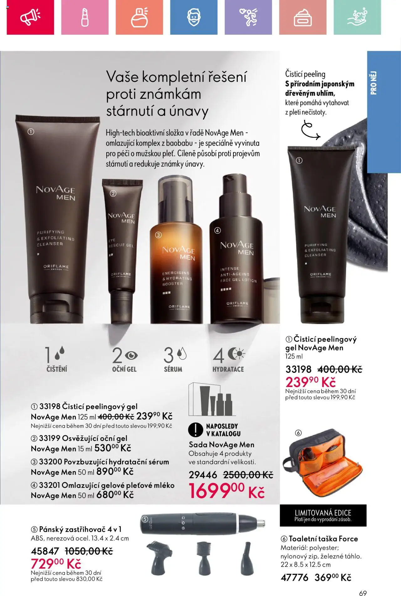 Oriflame katalog č.08/2025 od 25.05.2025 | Strana: 69 | Produkty: Mléko, Známky, Sérum, Peeling