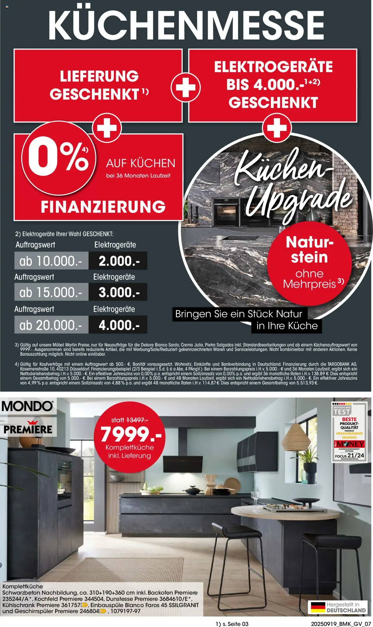 Möbel Martin Prospekt  Küchenmesse 	 – gültig ab 19.09.2025 | Seite: 7 | Produkte: Geschirrspüler, Küche, Kochfeld, Kuchen