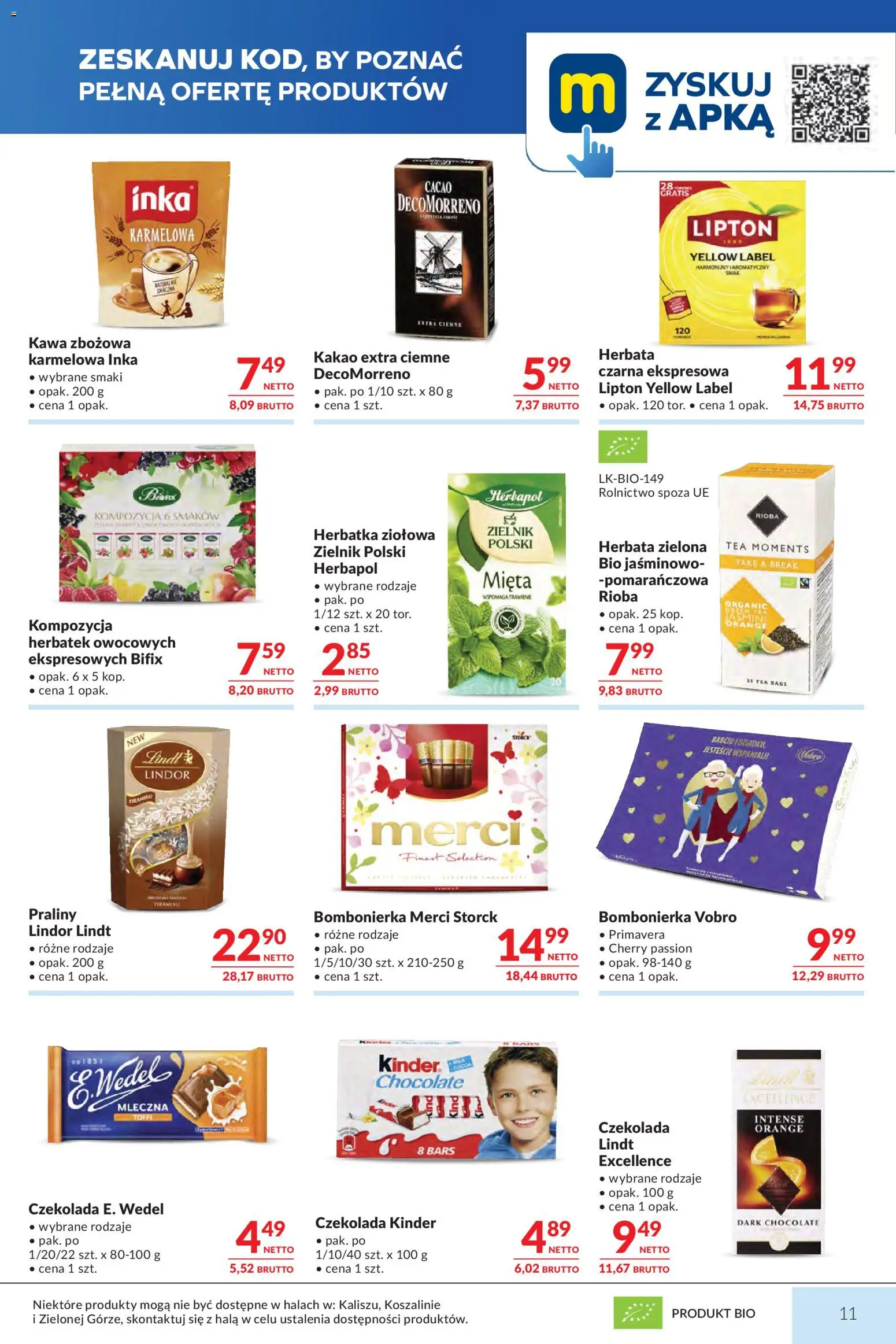 Makro Gazetka - Mega oferty dla Twojego Sklepu od 07.01.2026 | Strona: 11 | Produkty: Merci, Mięta, Czekolada, Herbata