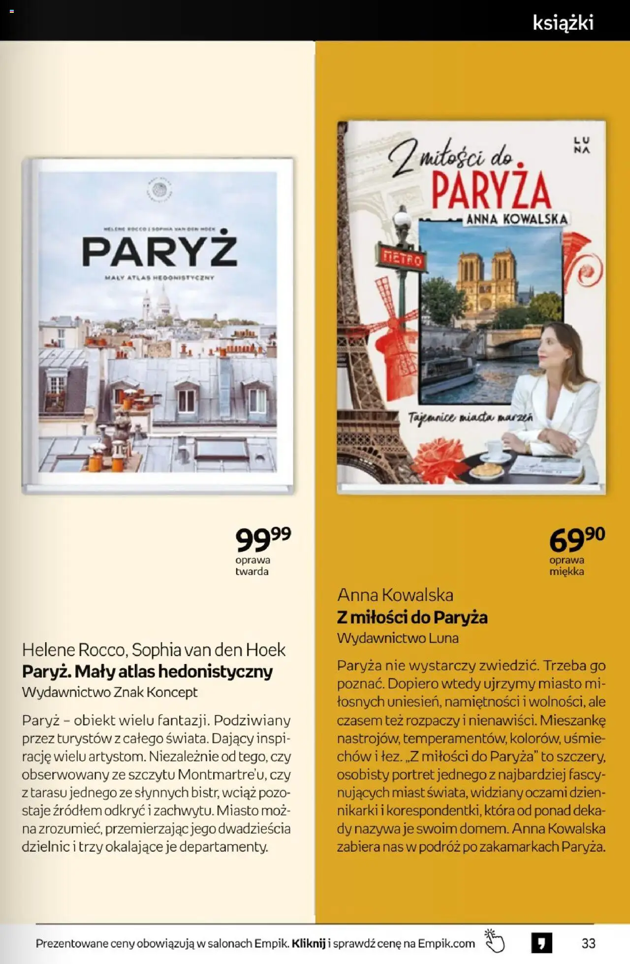 Empik promocje - Tom kultury Książki od 10.09.2025 | Strona: 33 | Produkty: Książki