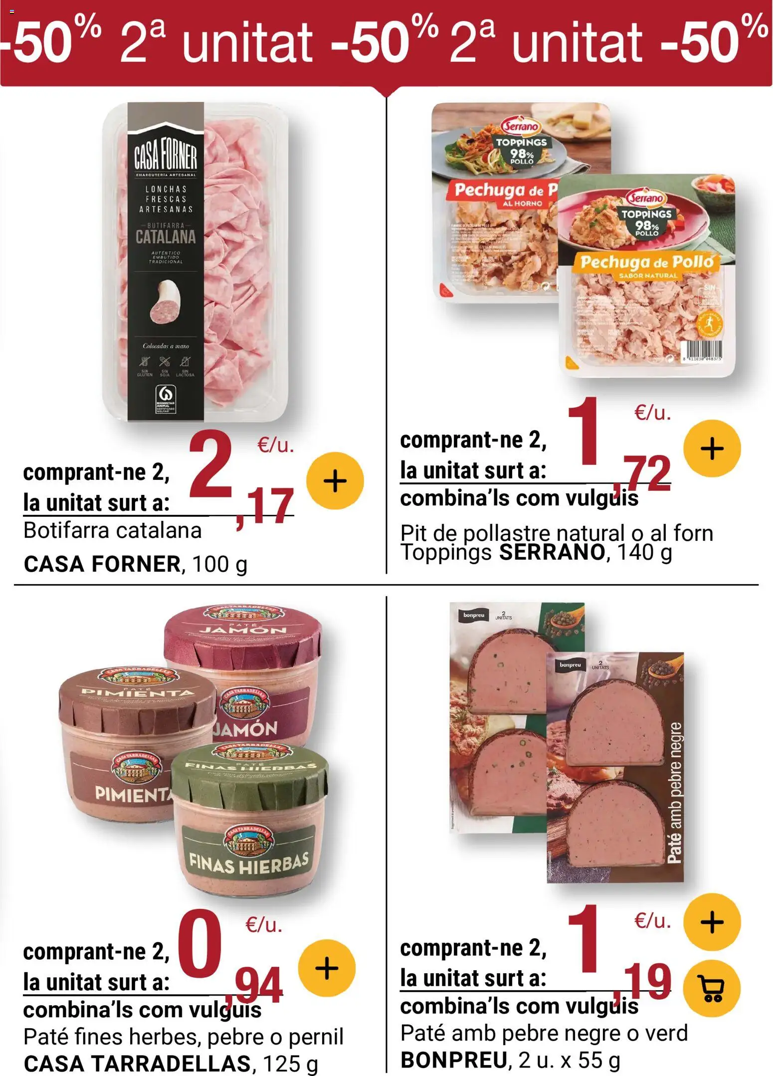 Bonpreu folleto │ válido desde el 20.01.2026 | Página: 25 | Productos: Jamón, Paté, Horno