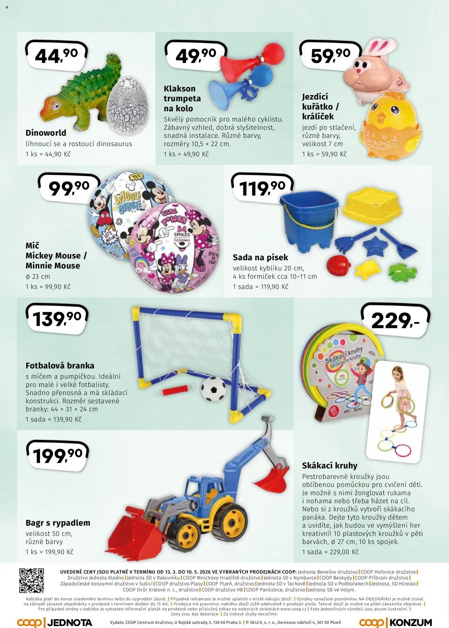 Coop leták - Hity jaro od 13.03.2026 | Strana: 8 | Produkty: Dinosaurus, Kolo, Barvy, Fotbalová branka