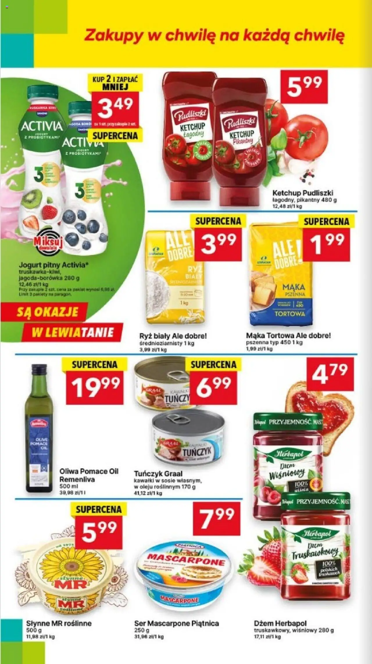 Lewiatan gazetka - Express od 13.08.2025 | Strona: 2 | Produkty: Ketchup, Jogurt pitny, Mascarpone, Ser