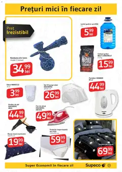 Ofertele Supeco valabile de la 12.03.2026 | Pagină: 17 | Produse: Fier de călcat, Uscător, Uscător De Păr, Mici