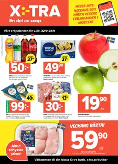 Coop X:-TRA - erbjudanden - Förhandsvisning av reklamblad från butik Coop X:-TRA aktuell från 22.09.2025