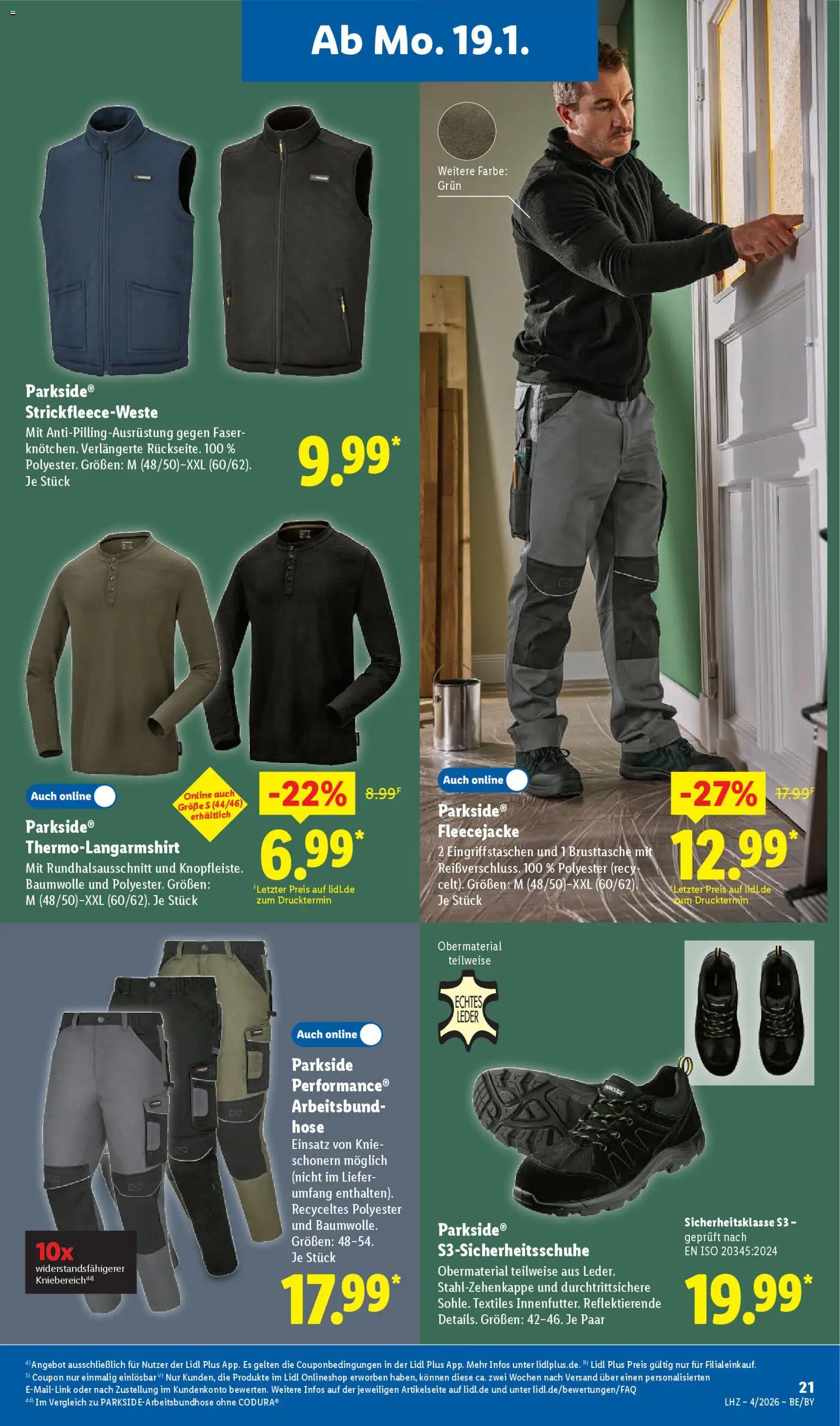 Lidl Prospekt Zossen – gültig ab 19.01.2026 | Seite: 33 | Produkte: Hose