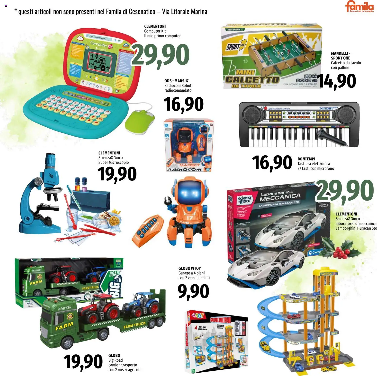 Volantino Famila del 13.11.2025 | Pagina: 31 | Prodotti: Computer, Tastiera, Robot, Tavolo