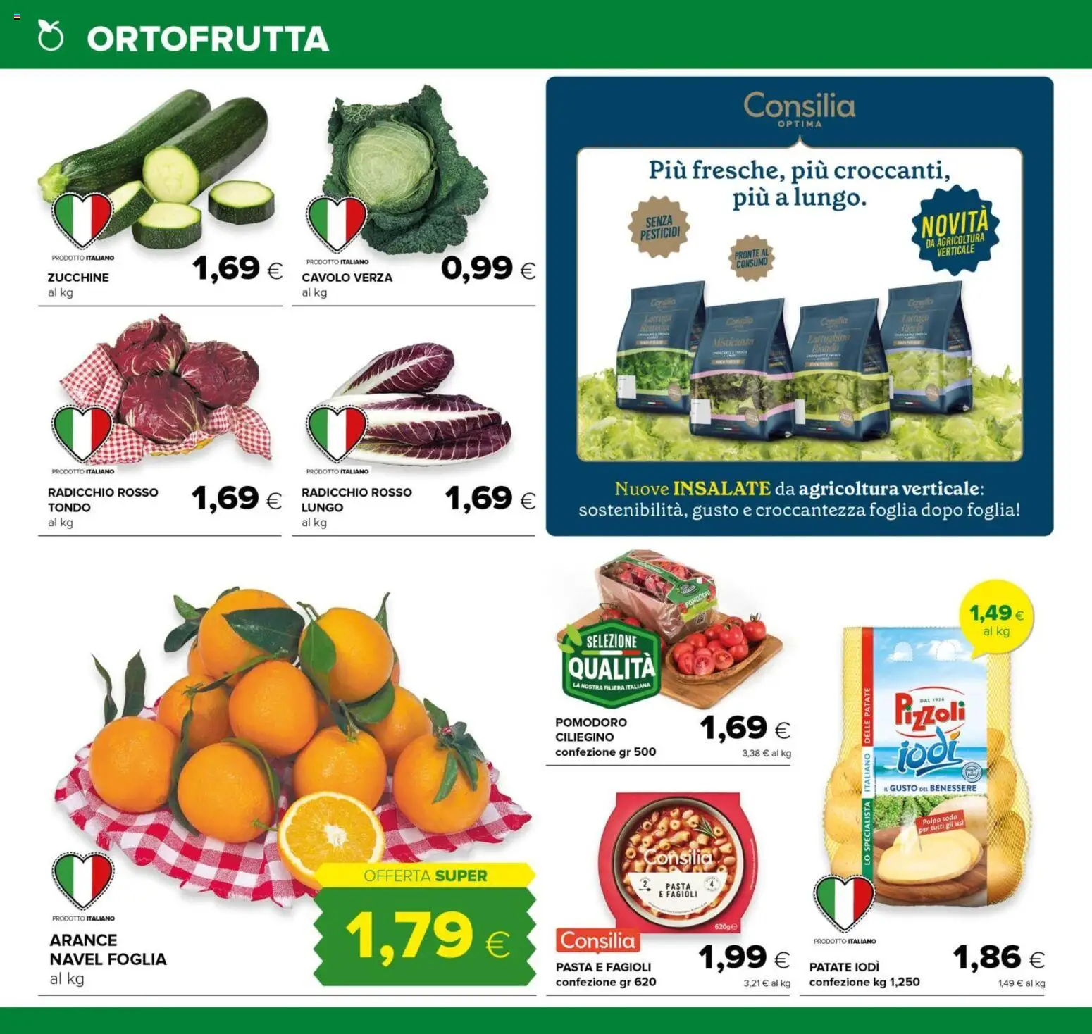 Volantino Tigre del 12.03.2026 | Pagina: 2 | Prodotti: Pomodoro, Cavolo, Zucchine, Lattuga