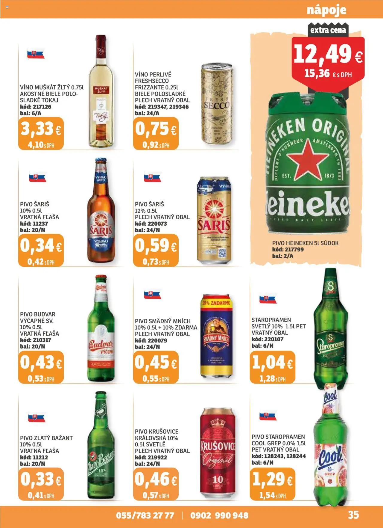 Labaš magazín │ platný od 22.08.2025 | Strana: 35 | Produkty: Pivo, Krušovice, Šariš, Grep