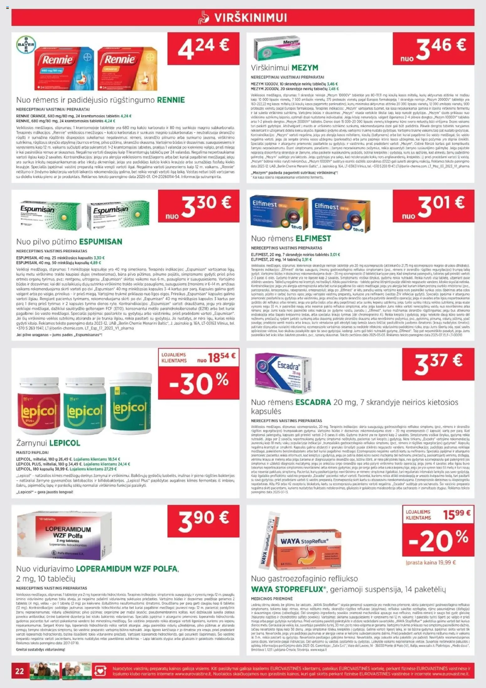 EUROVAISTINĖ akcijos nuo 31.03.2026 | Puslapis: 22