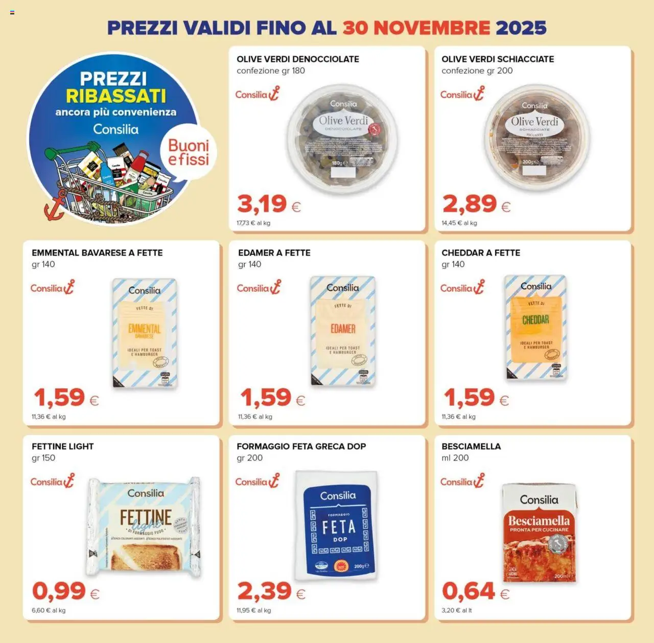 Volantino Oasi del 09.10.2025 | Pagina: 4 | Prodotti: Formaggio, Besciamella, Hamburger, Emmental