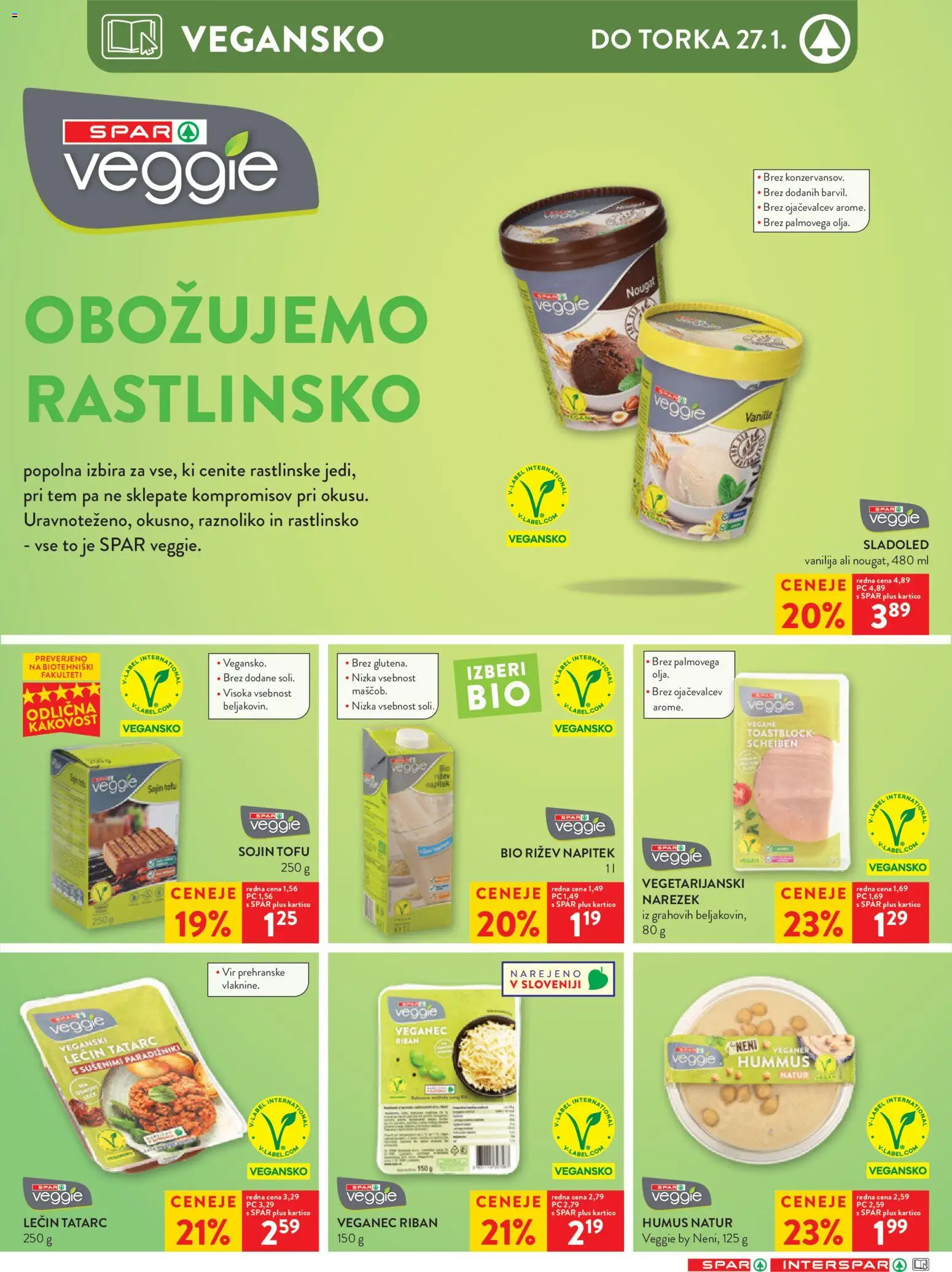 Novi Spar katalog ponudbe – veljaven od 21.01.2026 | Stran: 11 | Izdelki: Narezek, Sladoled