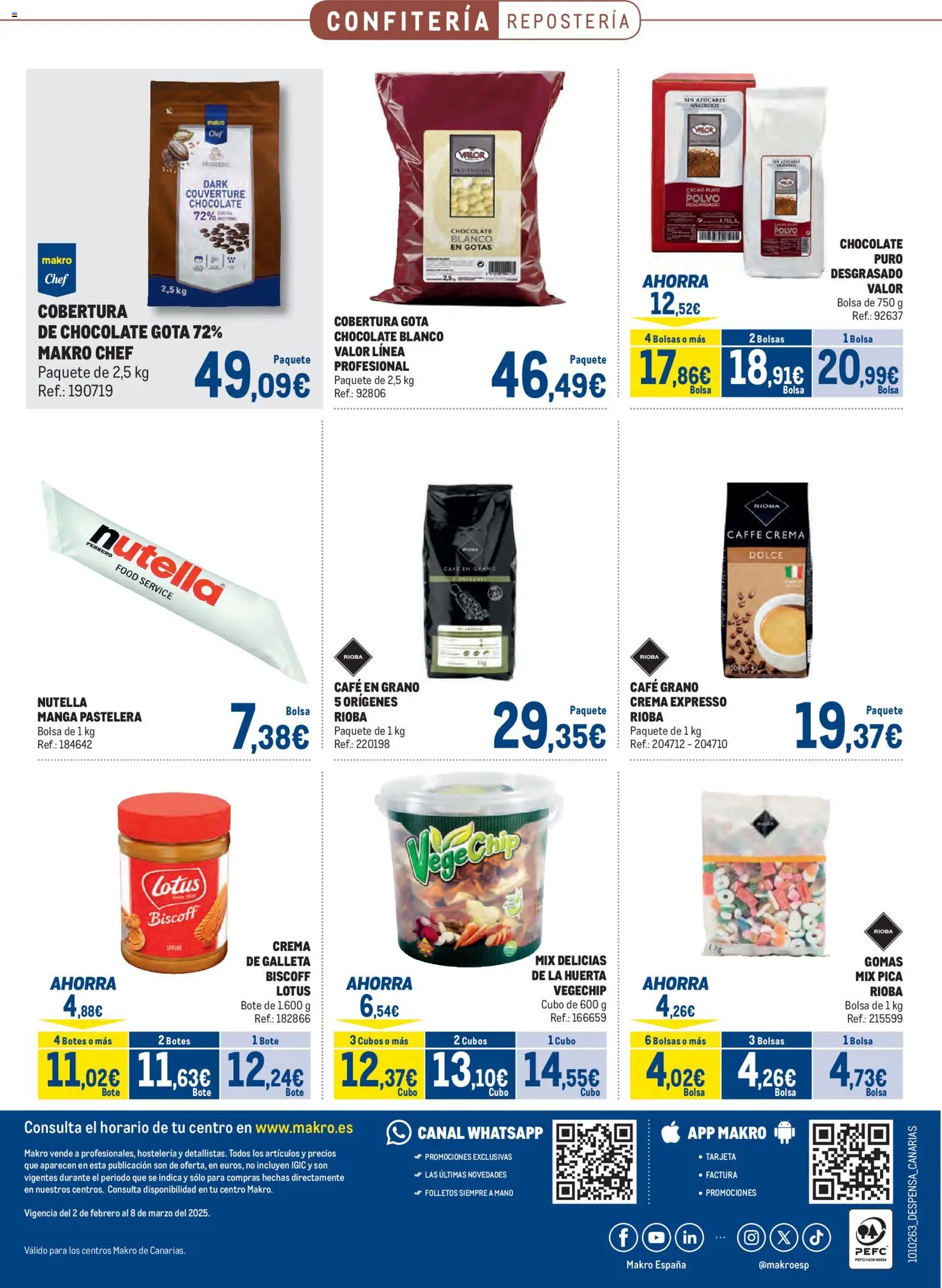 Makro - Especial Despensa Canarias │ válido desde el 02.02.2026 | Página: 32 | Productos: Café, Chocolate, Café en grano, Bolsa