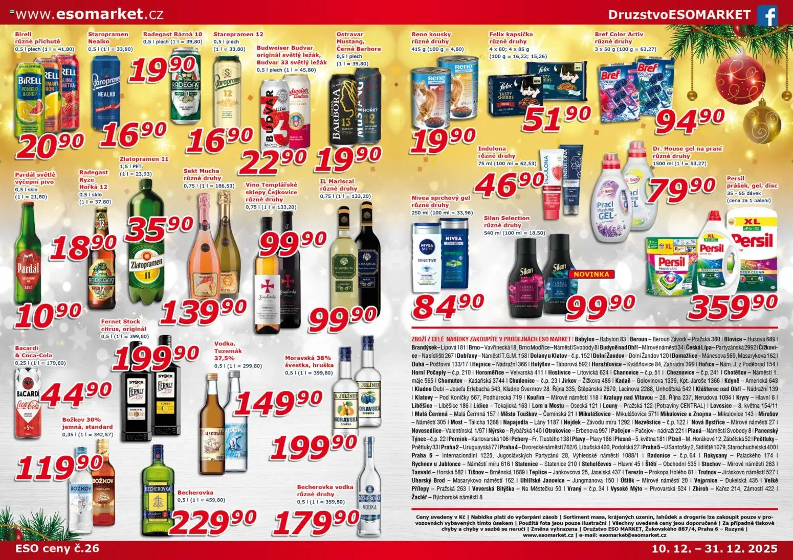 Eso market leták od 10.12.2025 | Strana: 6 | Produkty: Felix, Zlatopramen, Silan, Lina