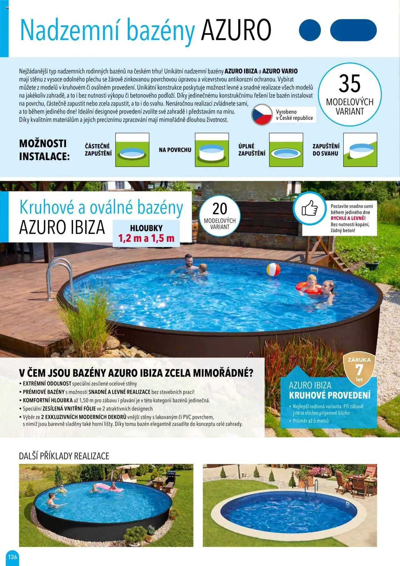 Mountfield katalog 2025 od 16.04.2025 | Strana: 136 | Produkty: Bazény, Fólie, Bazén