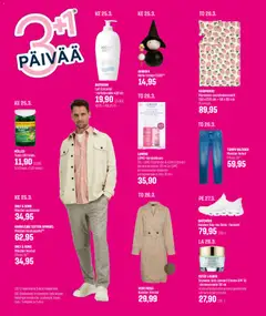 Sokos-mainoslehti voimassa 25.03.2026 alkaen | Sivu: 100 | Tuotteet: Vartalovoide, Kauluspaita, Housut, Farkut