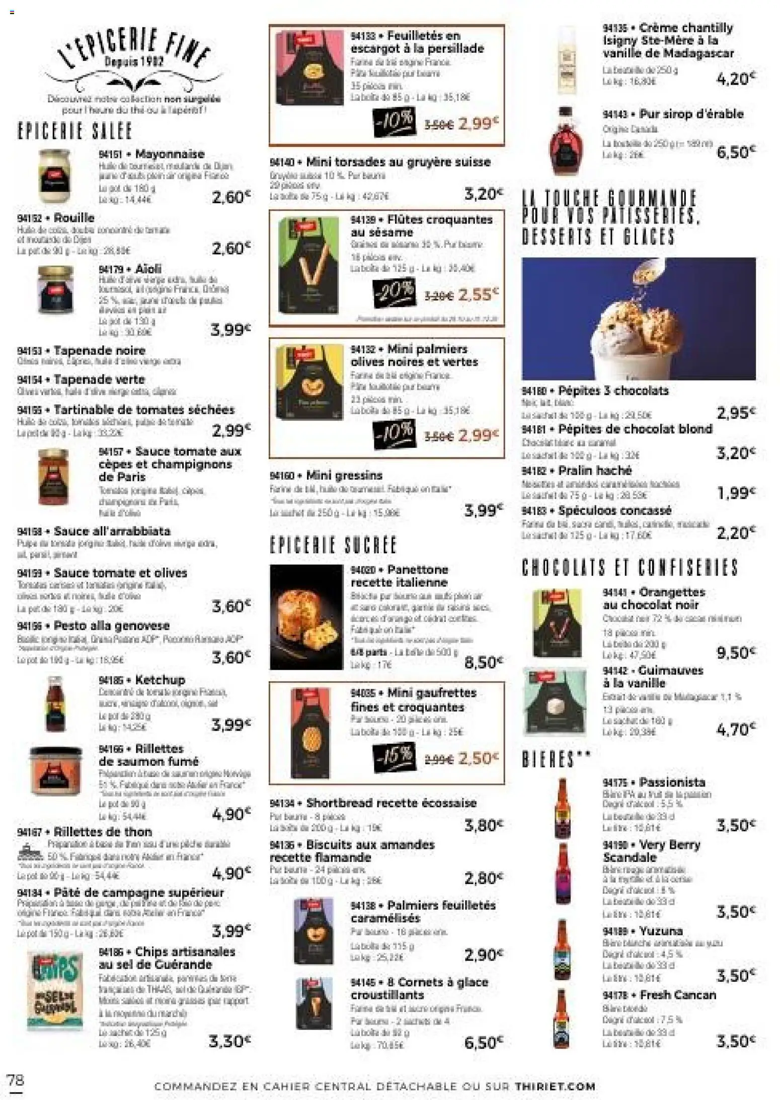 {H1} | Page: 78 | Produits: Saumon fumé, Sel, Thon, Mayonnaise