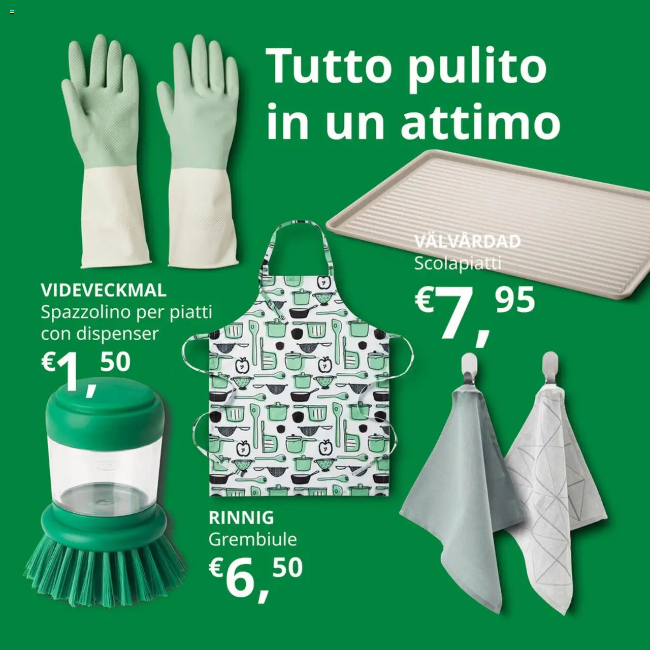 Volantino IKEA del 22.07.2024 | Pagina: 31 | Prodotti: Spazzolino, Grembiule, Scolapiatti
