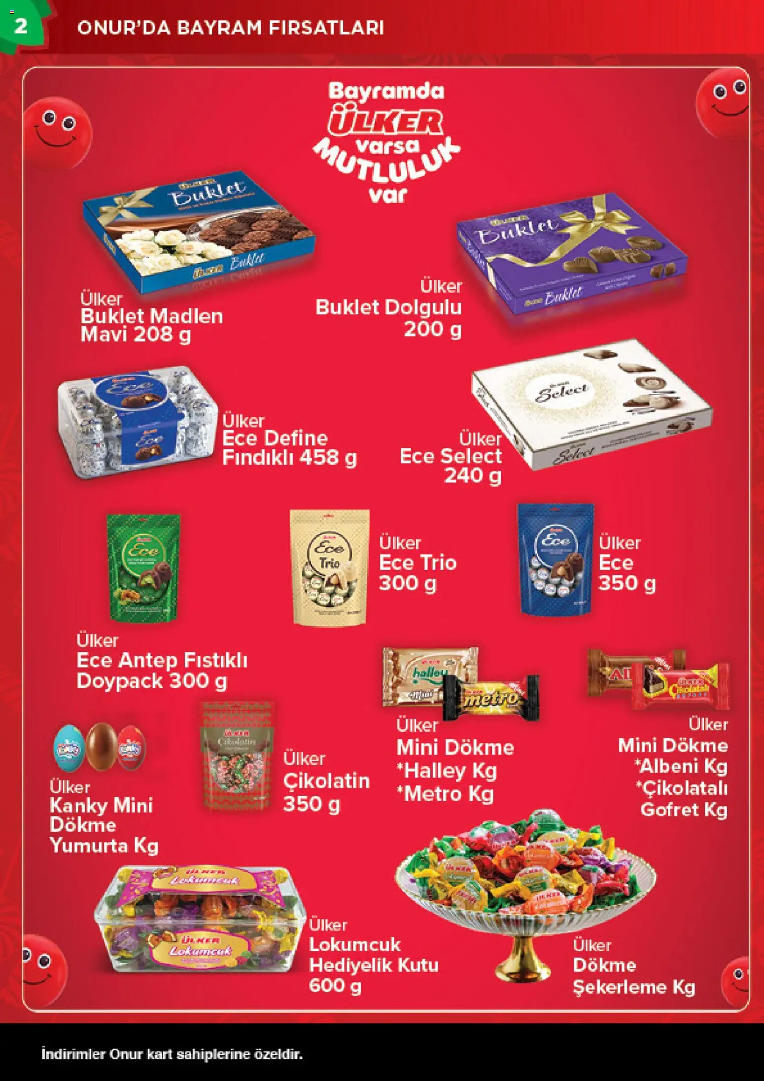 Onur Market Katalog - 10.03.2026 tarihinden itibaren geçerlidir | Sayfa: 2 | Ürünler: Kutu, Gofret, Yumurta