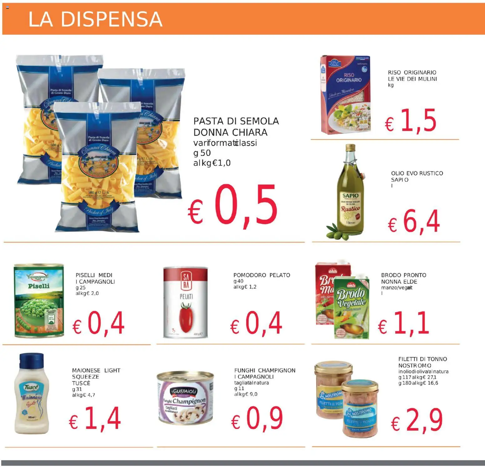 Volantino Coal del 05.11.2025 | Pagina: 8 | Prodotti: Riso, Pasta, Funghi, Piselli