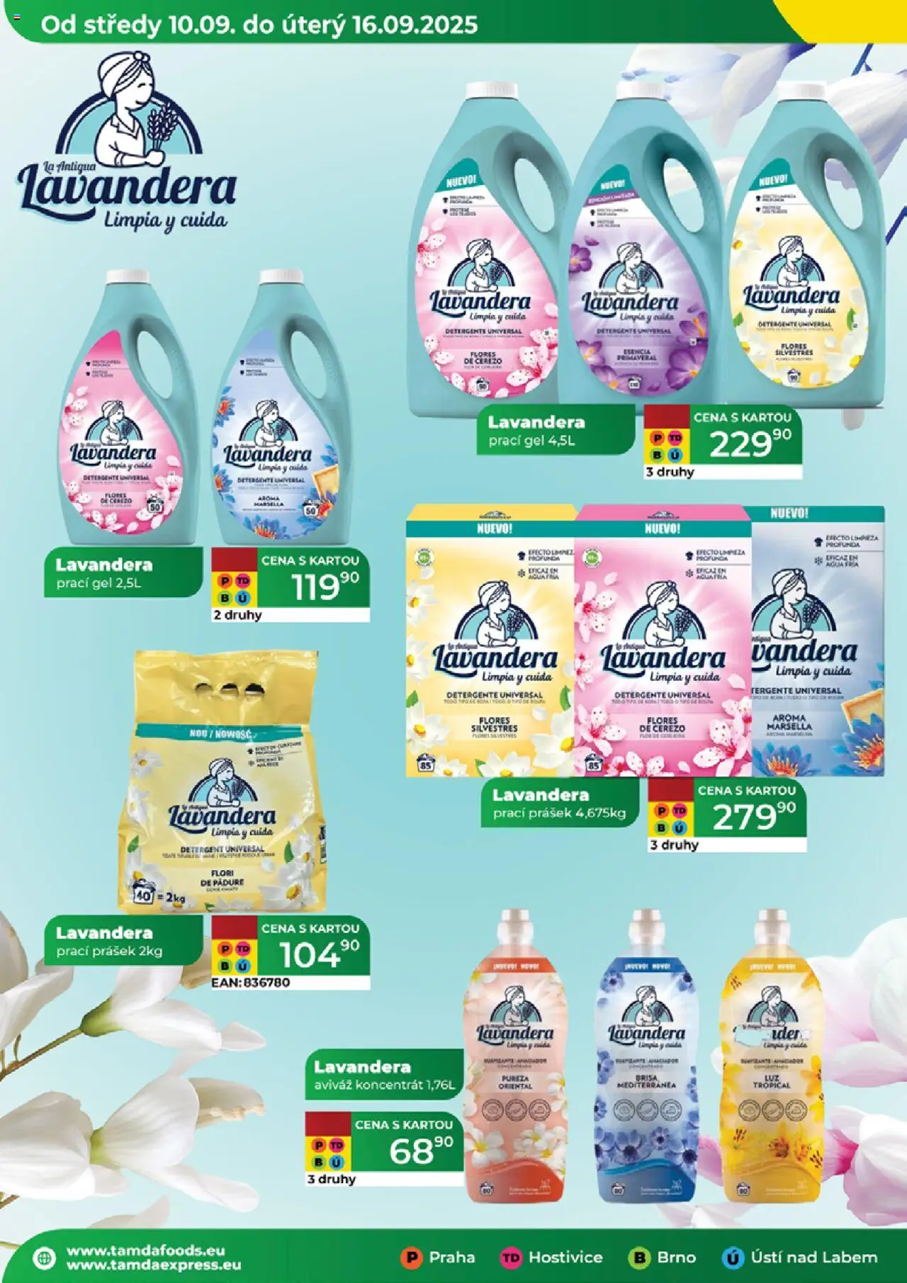Tamda Foods leták od 10.09.2025 | Strana: 46 | Produkty: Aviváž, Prací gel, Prací Prášek