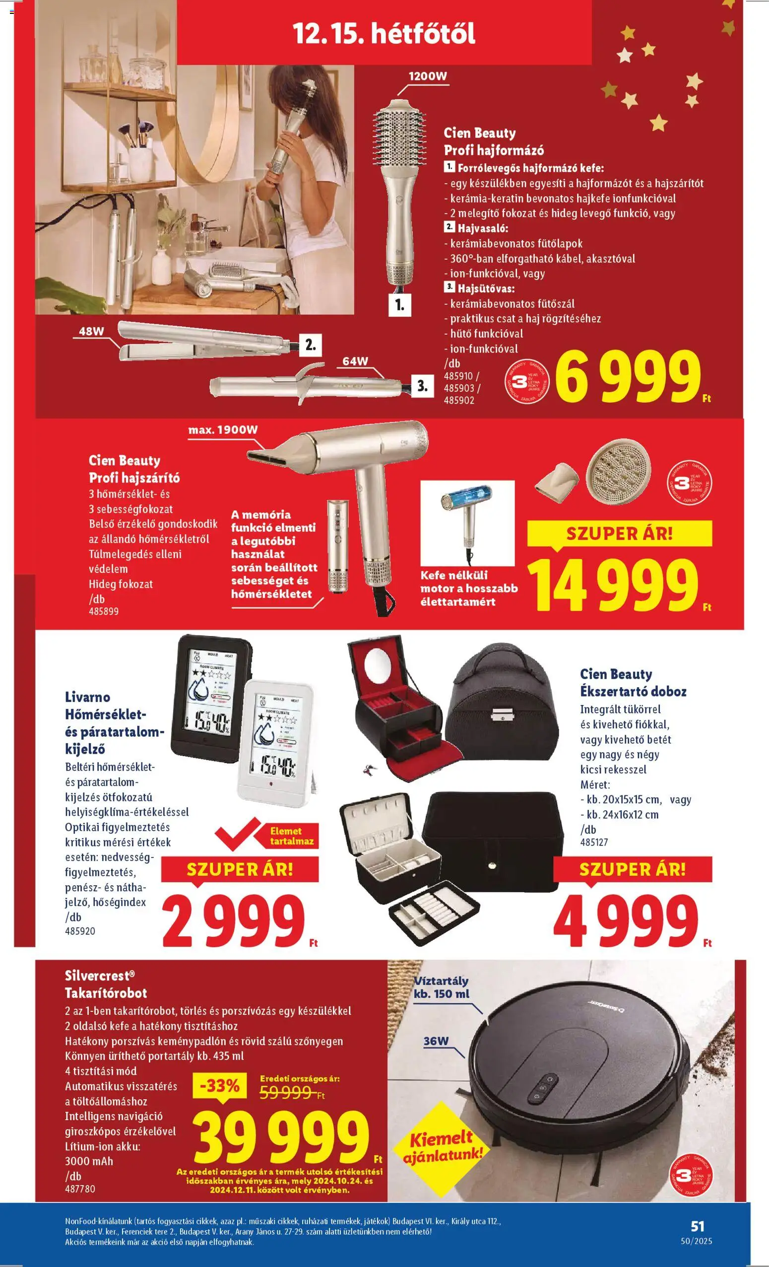 Lidl akciós ujság - amely érvényes a következő dátumtól: 11.12.2025 | Oldal: 51