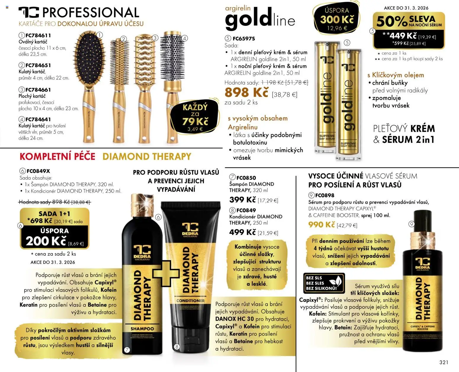 Nové Dedra akcie – leták je platný od 01.03.2026 | Strana: 21 | Produkty: Šampón, Kondicionér, Krém