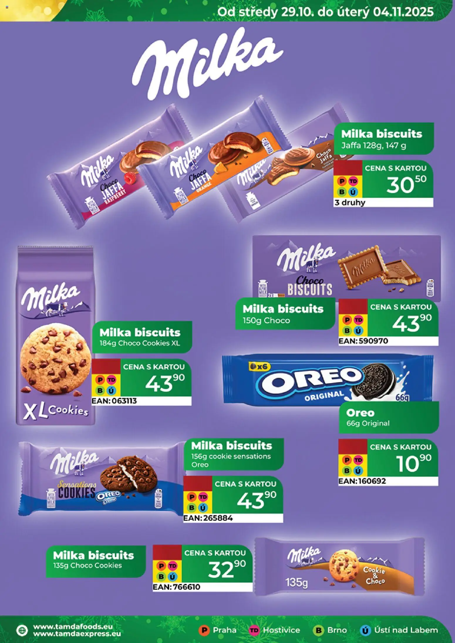 Tamda Foods leták od 29.10.2025 | Strana: 39 | Produkty: Milka, Cookies, Oreo