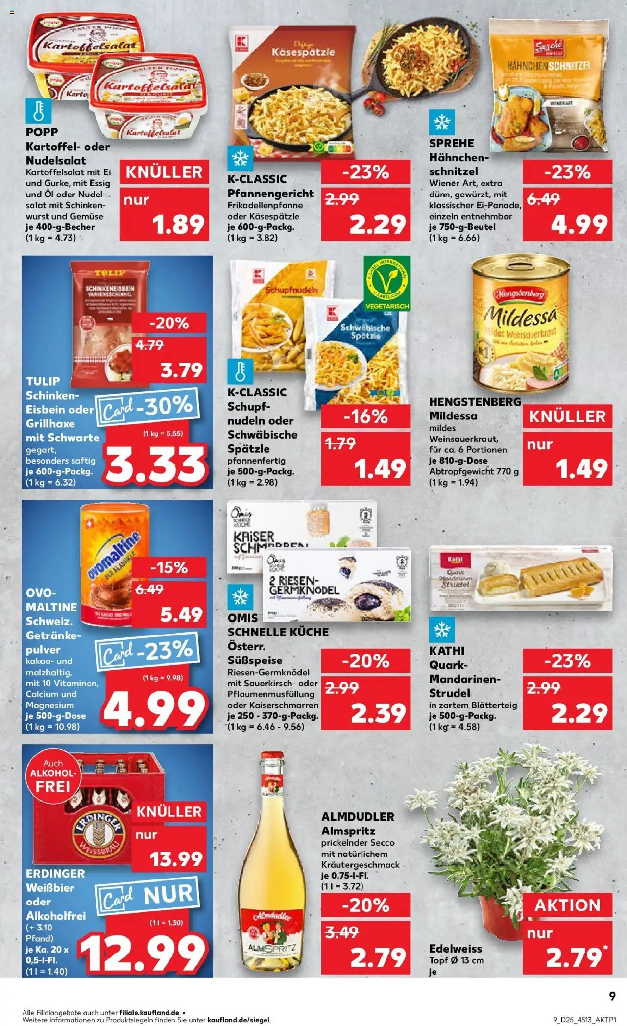 Kaufland prospekt Metzingen	 - gültig ab dem 22.06.2025 | Seite: 22 | Produkte: Hahnchen, Küche, Nudeln, Salat