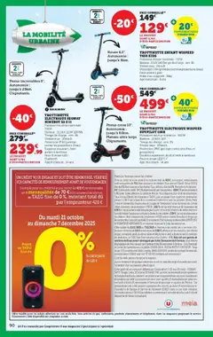 Hyper U - Prévisualisation de Hyper U - Prix bas de Noël valide à partir de 21.10.2025 | Page: 90 | Produits: Base, Plateau, Poids, Trottinette électrique