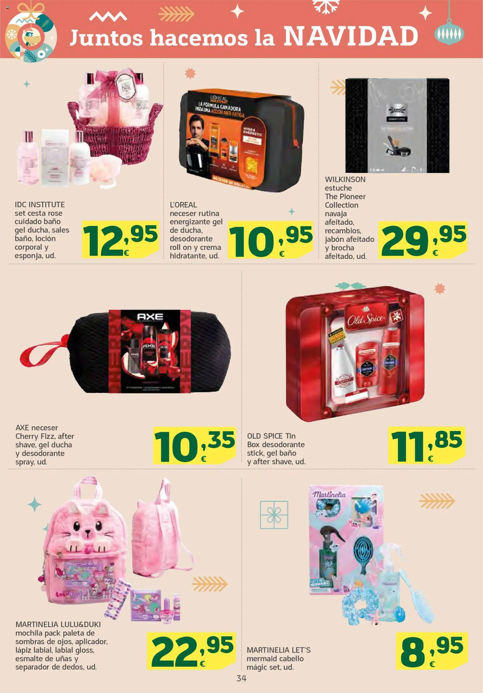 HiperDino folleto │ válido desde el 18.12.2025 | Página: 34 | Productos: Desodorante, Mochila, Cesta, Neceser
