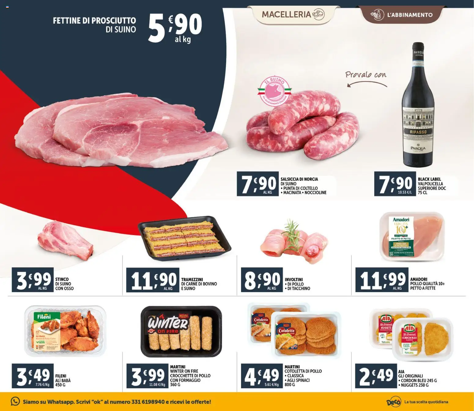 Volantino Decò del 20.01.2026 | Pagina: 5 | Prodotti: Nuggets, Tacchino, Formaggio, Prosciutto