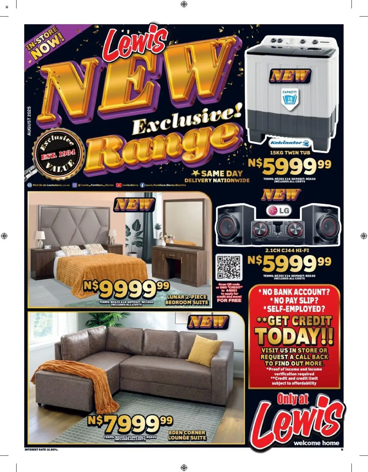 Lewis Stores - Namibia Leaflet │ valid from 11.08.2025 | Page: 1 | Products: Lounge suite