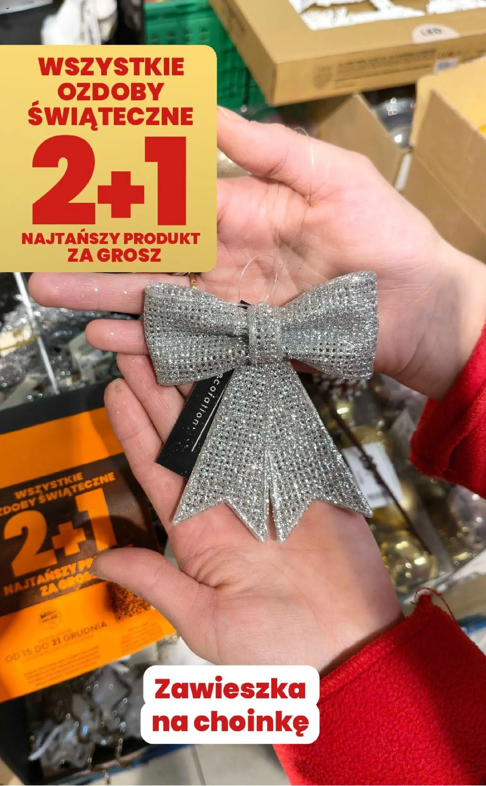 Twój Market Gazetka - Wszystkie ozdoby świąteczne 2+1 za grosz od 19.12.2025 | Strona: 7 | Produkty: Ozdoby świąteczne