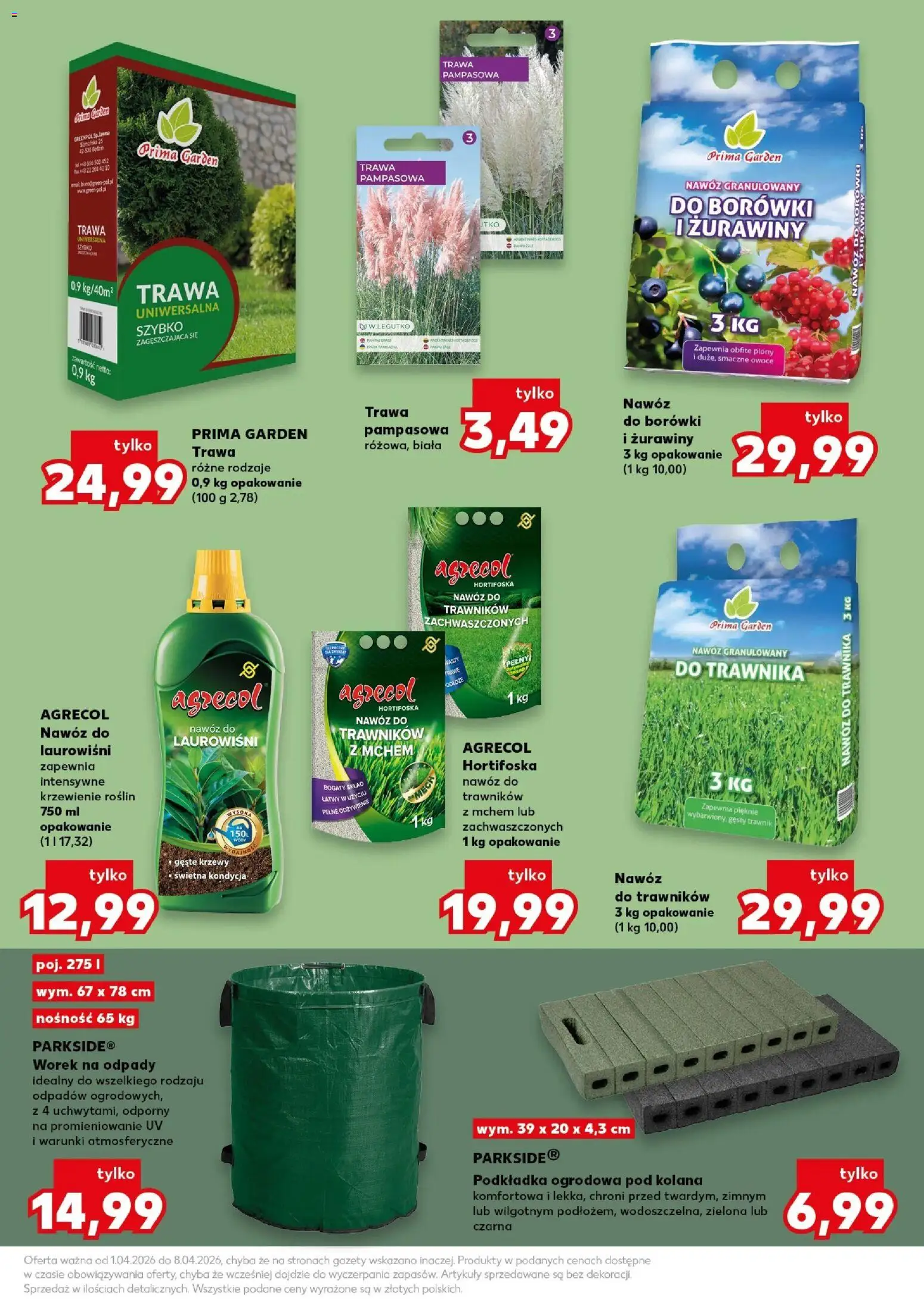 Kaufland gazetka - Ogród od 01.04.2026 | Strona: 3 | Produkty: Trawa pampasowa, Owoce